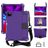 Mobigear HexStrap iPad Air 4 (2020) Hoes Hard Kunststof,EVA Schuim Backcover + Stylus Houder + Schouderband + Standaard - Paars