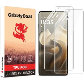 GrizzlyCoat Motorola Edge 60 Screenprotector Folie - Case Friendly (2-Pack)