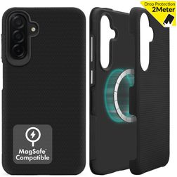 My Style Magsafe Tough Samsung Galaxy A16 MagSafe Hoesje Hardcase Backcover Shockproof - Zwart