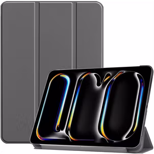 Mobigear Tri-Fold iPad Pro 13 Inch (2025) Hoes Bookcase - Grijs