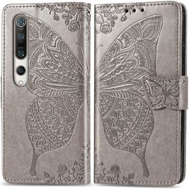Mobigear Butterfly Xiaomi Mi 10 Hoesje Bookcase Portemonnee - Grijs