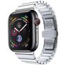Mobigear Madrid Stalen Apple Watch Bandje Vouwsluiting - 42/41/40/38 mm - Zilver