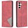Mobigear Rhombus Slim Samsung Galaxy S24 FE Hoesje Bookcase - Rood