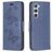 Mobigear Butterfly Samsung Galaxy S23 Hoesje Bookcase Portemonnee - Blauw
