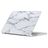 Mobigear Marble MacBook Air 15 Inch (2023-2025) Hoes Hardshell Laptopcover MacBook Case - Wit - Model A2941 / A3114 / A3241