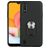 Mobigear Armor Ring Samsung Galaxy A01 Hoesje Hardcase Backcover Shockproof met Ringhouder - Zwart