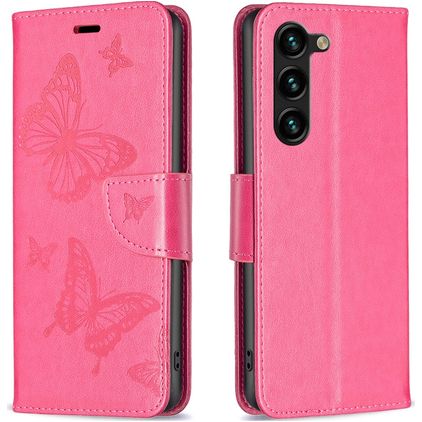Mobigear Butterfly Samsung Galaxy S24 Plus Hoesje Bookcase Portemonnee - Rood