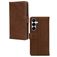 Mobilize Wallet Samsung Galaxy S25 Plus Hoesje Echt Leer Bookcase Portemonnee - Bruin