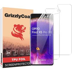 GrizzlyCoat OPPO Find X5 Pro Hydrogel TPU Screenprotector - Case Friendly + Installatie Frame (2-Pack)