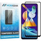 Mobigear Premium Samsung Galaxy M11 Glazen Screenprotector - Case Friendly - Zwart