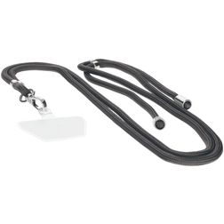Mobiparts Nylon Phonecord Universeel Telefoonkoord Verstelbaar - Urban Grey
