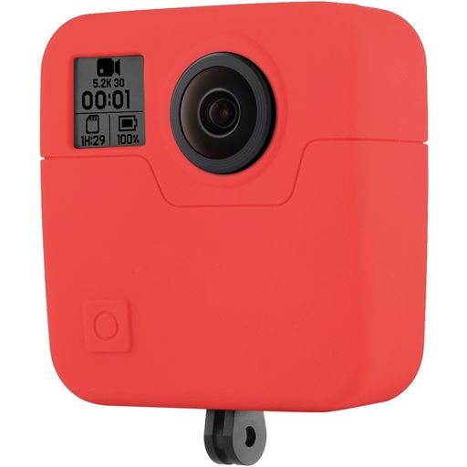 Mobigear Classic GoPro Fusion Hoesje Flexibel Siliconen - Rood