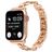 Mobigear Paris Stalen Apple Watch Bandje Vouwsluiting - 49/46/45/44 mm - Roségoud