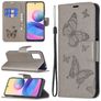 Mobigear Butterfly POCO M3 Pro Hoesje Bookcase Portemonnee - Grijs