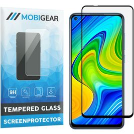 Mobigear Premium Xiaomi Redmi Note 9 Glazen Screenprotector - Case Friendly - Zwart