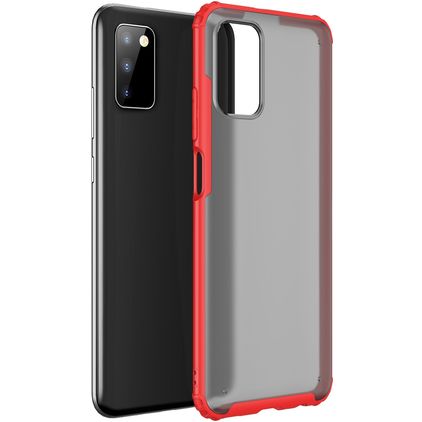 Mobigear Shockproof Samsung Galaxy A03s Hoesje Hardcase Backcover - Rood
