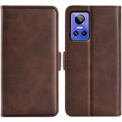 Mobigear Slim Magnet Realme GT Neo 3 Hoesje Bookcase Portemonnee - Bruin
