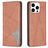 Mobigear Rhombus Slim iPhone 16 Pro Max Hoesje Bookcase - Bruin