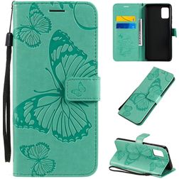 Mobigear Butterfly Samsung Galaxy A51 5G Hoesje Bookcase Portemonnee - Turquoise