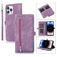 Mobigear Zipper iPhone 14 Pro Hoesje Bookcase Portemonnee - Paars