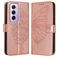 Mobigear Butterfly OPPO Reno 12 Pro Hoesje Bookcase Portemonnee - Roségoud