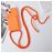 Mobigear Lanyard Card iPhone 15 Siliconen Hoesje met koord en Pasjeshouder - Oranje