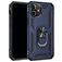Mobigear Armor Ring iPhone 12 Pro Hoesje Hardcase Backcover Shockproof met Ringhouder - Blauw