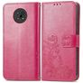 Mobigear Clover Nokia G50 Hoesje Bookcase Portemonnee - Roze