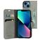 Mobiparts Classic Wallet iPhone 13 Mini Hoesje Bookcase Portemonnee - Granite Grey