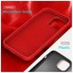 Mobigear Rubber Touch iPhone 16 Pro Max Siliconen Hoesje Backcover - Rood