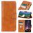 Mobigear Classy Samsung Galaxy S22 Hoesje Bookcase Portemonnee - Cognac
