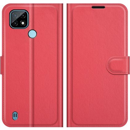 Mobigear Classic Realme C21 Hoesje Bookcase Portemonnee - Rood