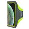 Mobiparts Comfort Fit Telefoonhouder Hardlopen iPhone XS Sport Hoesje Neopreen Sportarmband - Neon Green