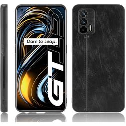 Mobigear Stitch Realme GT Hoesje Backcover - Zwart