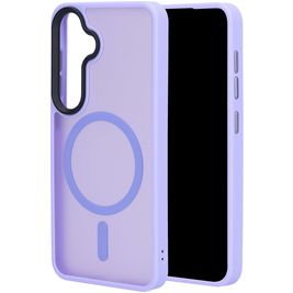Mobiparts Hardcover Samsung Galaxy S25 MagSafe Hoesje Hardcase Backcover - Satin Lila