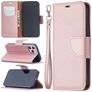 Mobigear Excellent iPhone 12 Hoesje Bookcase Portemonnee - Roségoud