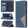 Mobigear Rhombus Slim iPhone 12 Hoesje Bookcase - Blauw