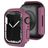 Mobigear Colors Dun Apple Watch - 41 mm Hardcase Hoesje - Bordeaux Rood
