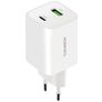 Mobiparts GaN Dual USB / USB-C Oplader Power Delivery 45W - Wit