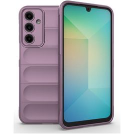 Mobigear Bumpy Samsung Galaxy A16 Hoesje Flexibel TPU Backcover - Paars