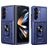 Mobigear Armor Ring Cam Slide Samsung Galaxy Z Fold 8 Ultra Hoesje Hardcase Backcover Shockproof met Ringhouder en Camera Slider - Blauw