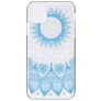 Mobigear Design iPhone 11 Pro Max Hoesje Flexibel TPU Backcover - Transparant / Blauw