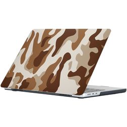 Mobigear Design MacBook Air 15 Inch (2023-2025) Hoes Hardshell Laptopcover MacBook Case - Desert Camauflage - Model A2941 / A3114 / A3241