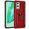 Mobigear Armor Ring OnePlus 9 Pro Hoesje Hardcase Backcover Shockproof met Ringhouder - Rood