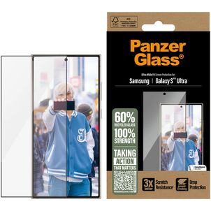 PanzerGlass Ultra-Wide Fit Samsung Galaxy S25 Ultra Glazen Screenprotector - Case Friendly