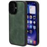 Mobiparts Classic iPhone 16 MagSafe Hoesje TPU,Kunstleer Backcover - Emerald Green