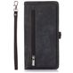 Mobigear Zipper iPhone 14 Pro Max Hoesje Bookcase Portemonnee - Zwart
