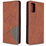 Mobigear Rhombus Slim Samsung Galaxy A41 Hoesje Bookcase - Bruin