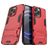 Mobigear Armor Stand iPhone 13 Pro Hoesje Hardcase Backcover Shockproof met Standaard - Rood
