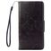 Mobigear Flowers iPhone 7 Hoesje Bookcase Portemonnee - Zwart